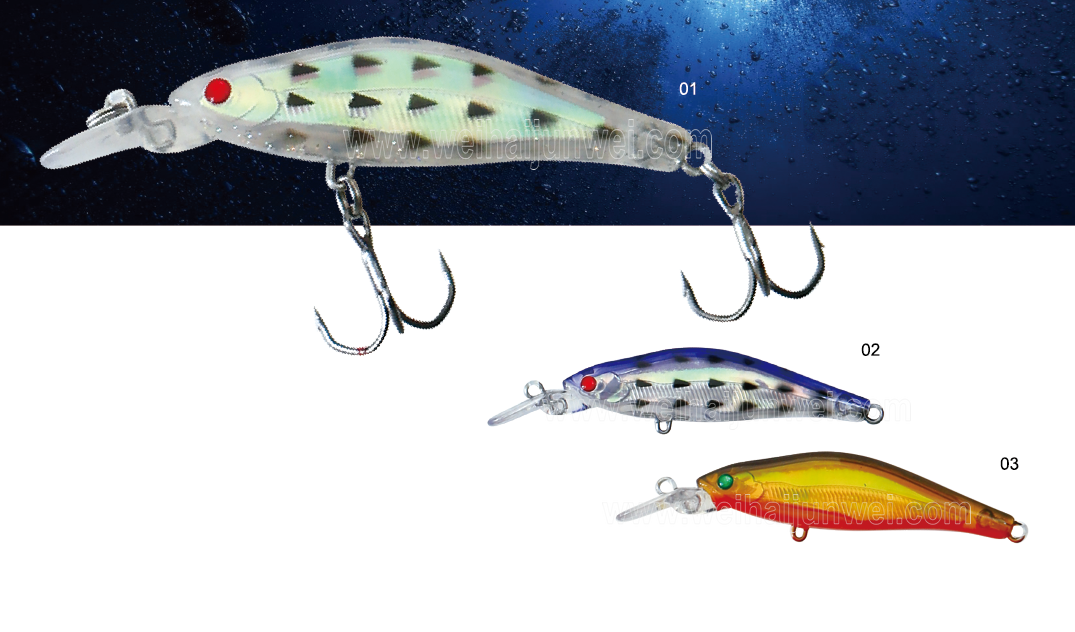 New design best sale 5.5g 8.5cm plastic wobber fishing lure