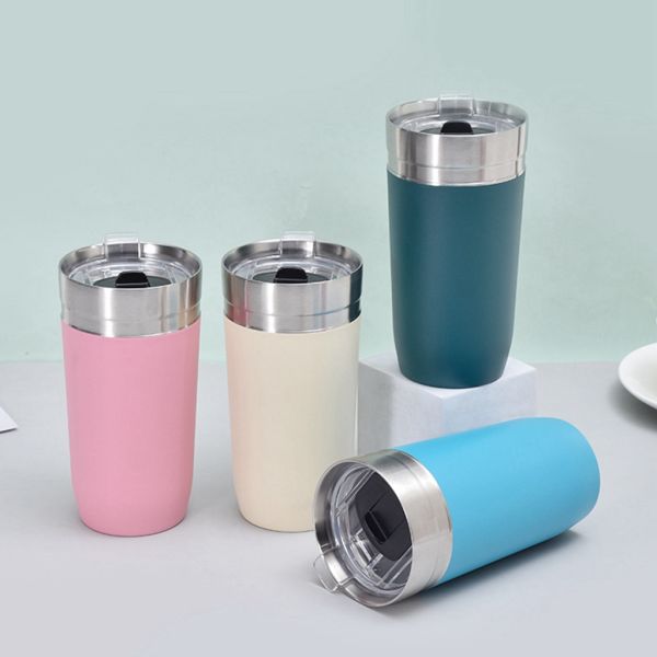 Production Stainless Steel Water Bottle 16oz Vacuum Insulated Straight Cup Tumbler