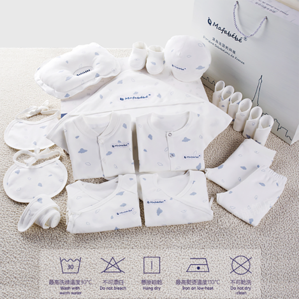 Roupas de bebe Newborn Clothes Baby Gift 100% Cotton Solid Newborn Baby Sets crown Unisex Bodysuits newborn gift set for bab