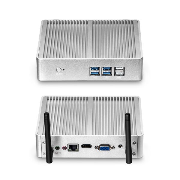Intel Celeron And Core Fanless Mini PC With DDR3 RAM 8GB Support Dual Screen Display