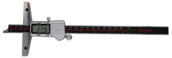Metric / Inch Digital Depth Caliper Metal Cover IP54 Water Resistant