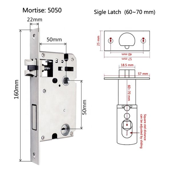 Password 35mm-50mm Tuya Smart Electronic Lock For Home Office