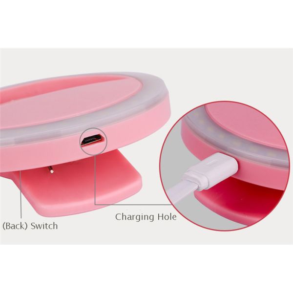 Свет заполнения красоты смартфона пластиковый PL001 5600K 8.2x2.9cm