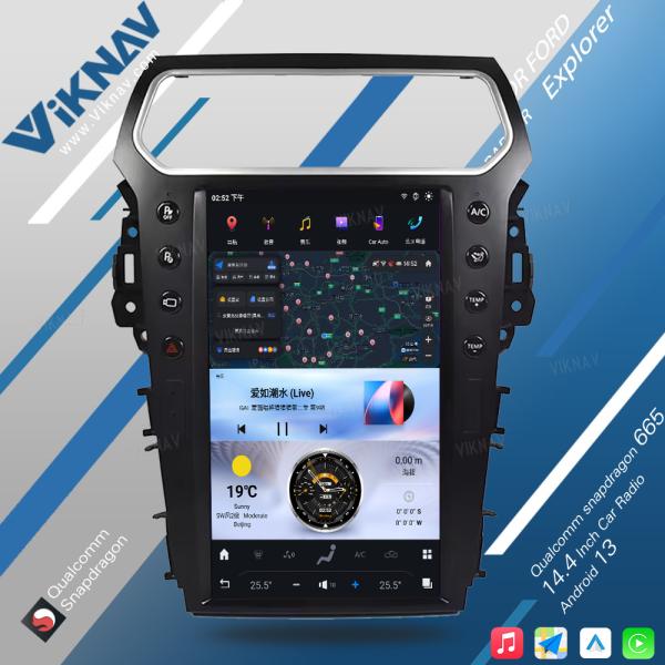 Viknav 13.6インチカーラジオ アンドロイド 2016 フォード エクスプローラー ラジオ マルチメディア ラジオ GPS ナビゲーター