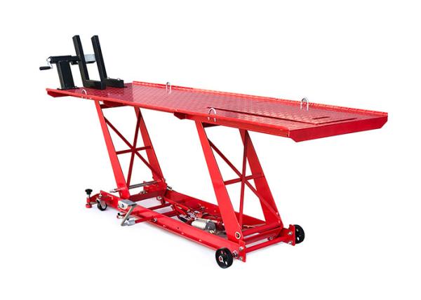 MXC76 Pneumatic Motorcycle Lift Table Heavy Duty Lift Table Platform Capacity 400Kg