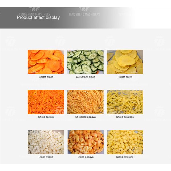 Crumbling Homogenization Industrial Fruit Slicing Machine Vegetable Papaya Tengsheng