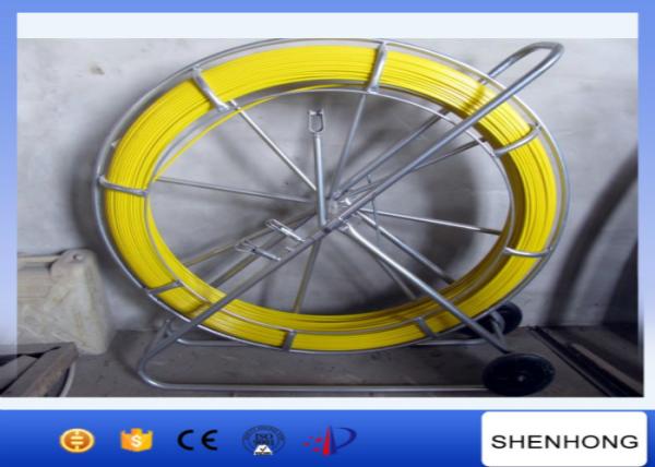 Dia 10MM Yellow Fiberglass Duct Rod 200M Length For Cable Tracing