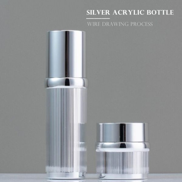 Acrylic Airless Jars Cosmetic Packaging Airless Pump Bottles Cream Lotion Skin Care