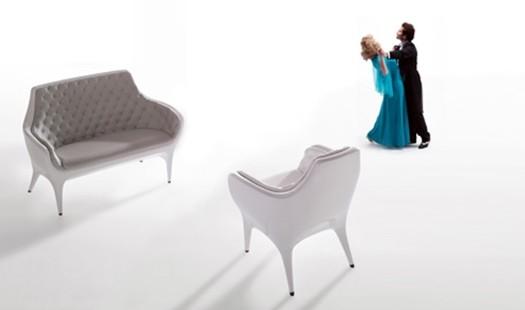 Leisure Poltrona Chair Showtime Sofa For Showroom / Hotel / Living Room