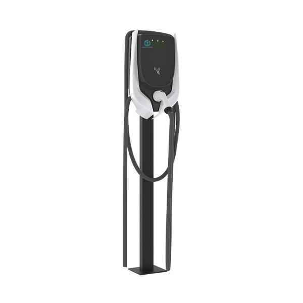 OCPP Ethernet 4G RFID Floor Mounted EV Charger Offline Billing