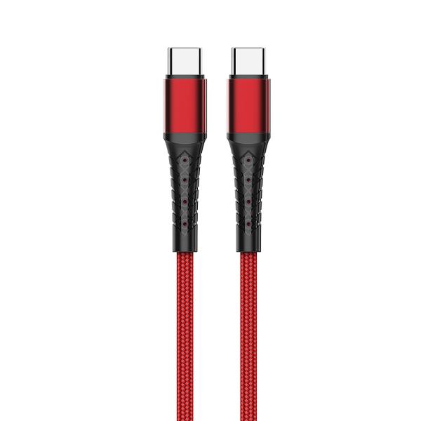Câble de charge USB MetalSkin noir pour appareils alimentés C-C 20V3A 60W max/C-L 9V3A 27W max