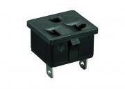 3Pin Brazilian Australia US UK EU To Brazil Plug AC Power Electric Socket Charger Adapter Travel Converter Black Outlet