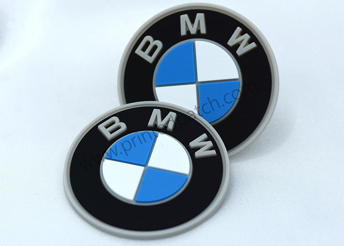Изготовленной на заказ резиновой PVC BMW логотипа выбитый заплатой латает для шляп