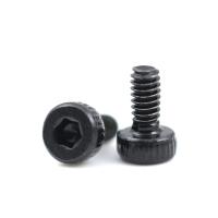Metric Black Zinc Plated Cylinder Head Thumb Screw RoHs Certified and Straight Knurled Grip for Industrial Applications