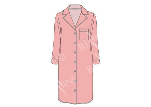 Breathable Ladies Viscose Pyjamas / Womens Modal Robe Dress Anti Shrink