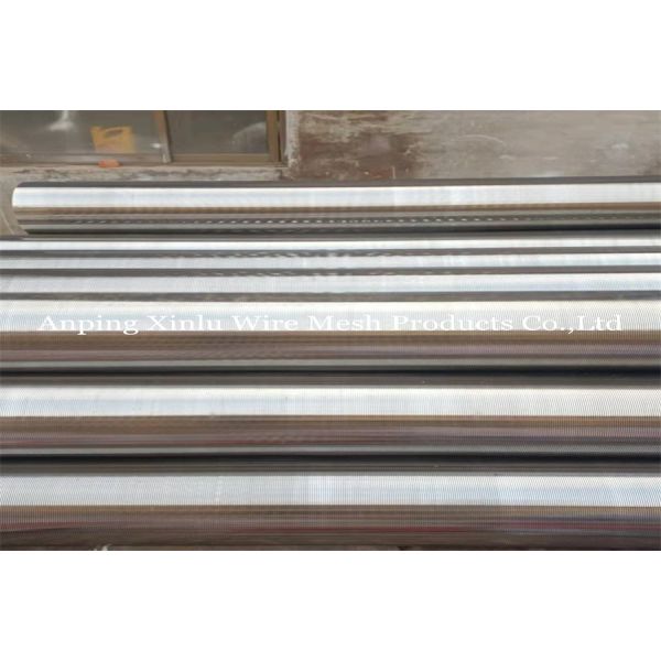 6m Standard Length Wire Wrapped Continuous Slot Johson Water and Oil Well Screens with Q235 Mild Steel Material