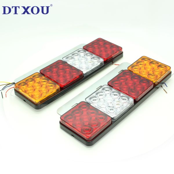 Easy Installation 12v 24v Leds Amber Red Blue White Color Iron Plate Trucks/trailer Side Marker & Down Corner Light