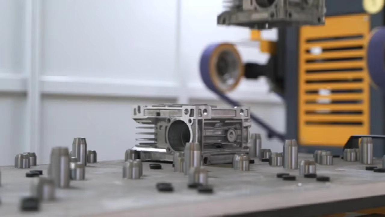 Automatic Robot Grinding Machine Aluminum Zinc Casting Trimming Polishing Cell
