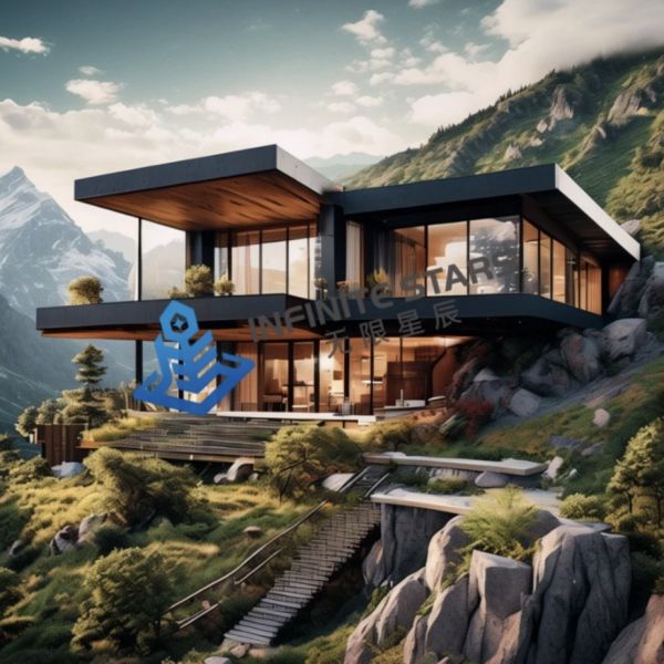 Durable Prefab Steel House Villa Quick Installation Individual Tastes