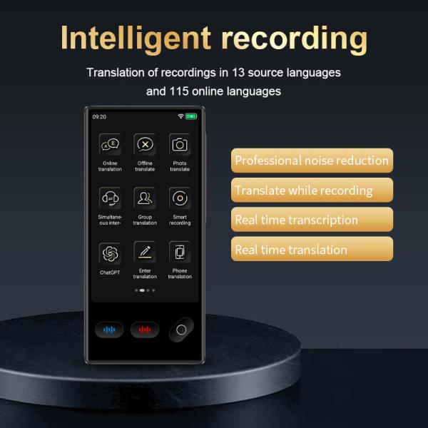 S35 AI Voice Smart Translator 4inch Portable ChatGPT Photo Scan Offline Translate Machine