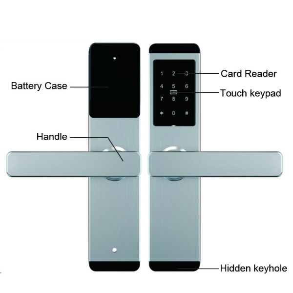 Толщины замка 50mm WiFi SS DC6V AA замок цифров умной биометрической Keyless