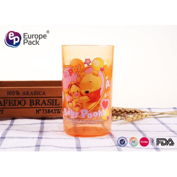 Customized Printing Strong Childrens Plastic Mugs Without Holder  270ml 9.5OZ