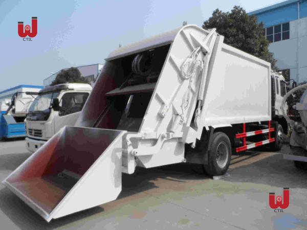 Gestão de resíduos de carregamento do caminhão de lixo 12CBM da parte traseira de HOWO 14000L que recicla o caminhão
