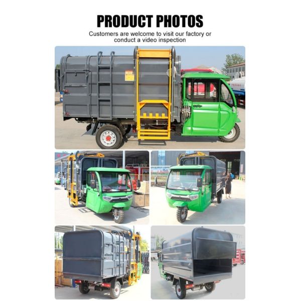 3-WHEELDE Organic Pure Electric Swill Kitchen Food Garbage Waste Collection Vehicle Truck