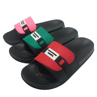 Soft Sole Mens Sports Slippers Custom Logo Screen Print OEM / ODM Accepted
