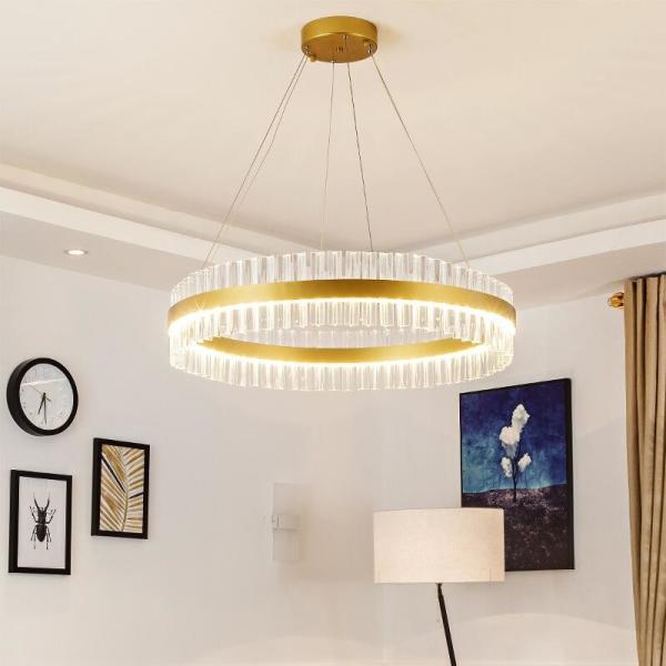 Corpo galvanizado luxuoso do hardware dos dispositivos elétricos de luzes do teto do diodo emissor de luz da sala de jantar de ROHS
