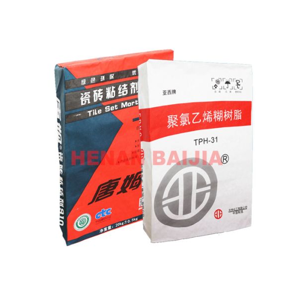 25KG 50KG Pasted Kraft Valve Paper Bags Dry Mortar Packaging