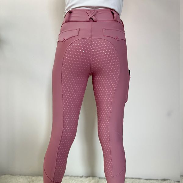 Breathable XXS Pink Horse Riding Pants Equestrian Ladies Breeches