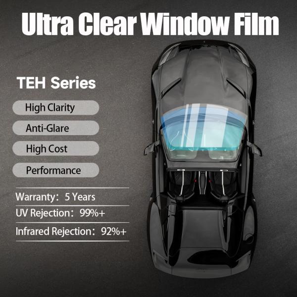 Film de fenêtre ultra-transparent en nano-céramique série TEH
