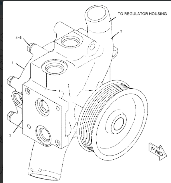 236-4413 352-2139 1782357 1593139 1262016 Excavator Water Pump , E322C E324D E329D Pump GP Gear