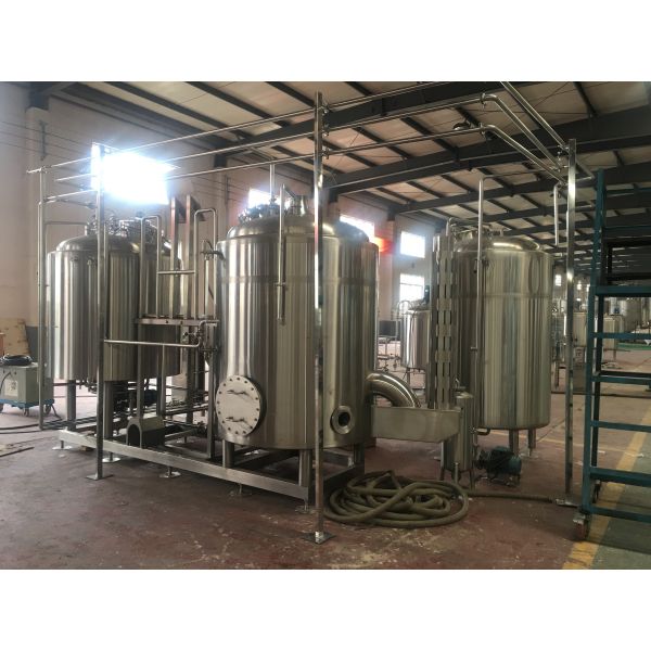 10Bbl Brewhouse Craft Beer Brewing Equipment Direct Fire Heating Stainless Steel