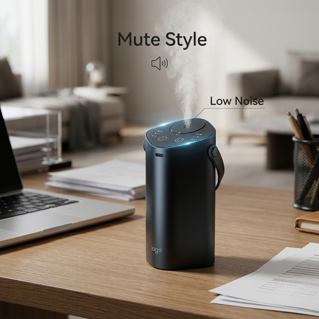 Sensitive Touch Control Portable Aroma Diffuser With 2000mAh Battery Two Fluid Atomization
