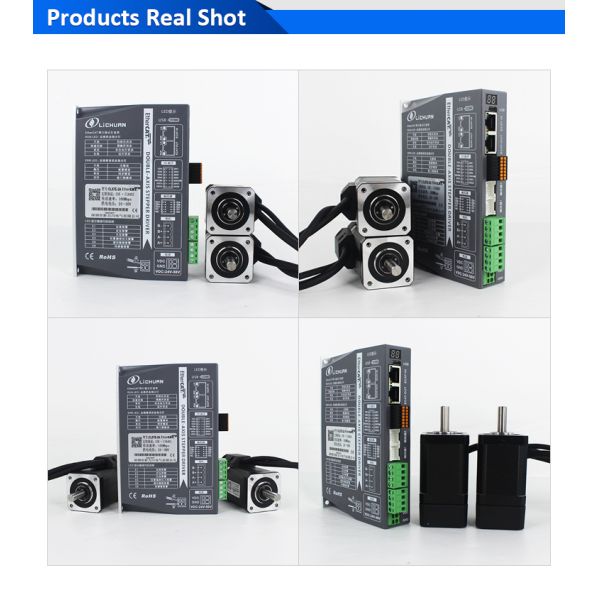 Lichuan 2-Axis DC Closed Loop Stepper Motor Drivers Controller Kit 0.72N.m 2Phase Nema17 DC24V~50V 1.2A 1000PPR