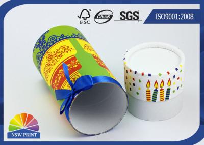 Recyclable Cardboard Paper Packaging Tube For Cosmetic , Perfume , Wine Glass Bottle Packing