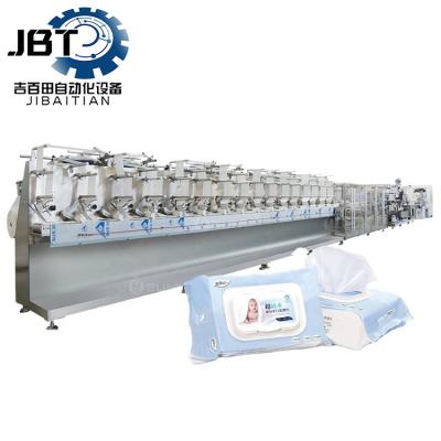 Eco Friendly Wet Wipes Making Machine Energy Saving With Rotary Cutting