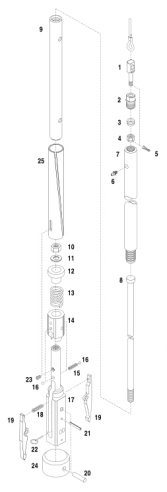 Pq Compact Drilling Overshot Quick Release Alloy Steel Overshot Assembly