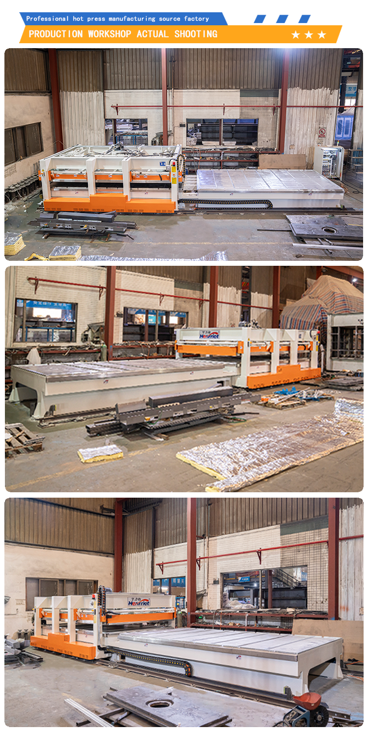Full Automatic 100T Gantry Moving Hot Press for Laminate Decorative Wall Panels