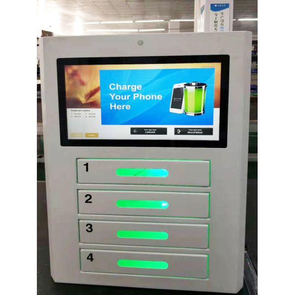 Coin Payment Commercial Cell Phone Charging Stations With Fast Charging Technology