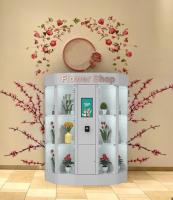 Caja de la venta de la flor del tacto de 19 pulgadas con la iluminación del LED y el recinto de acero