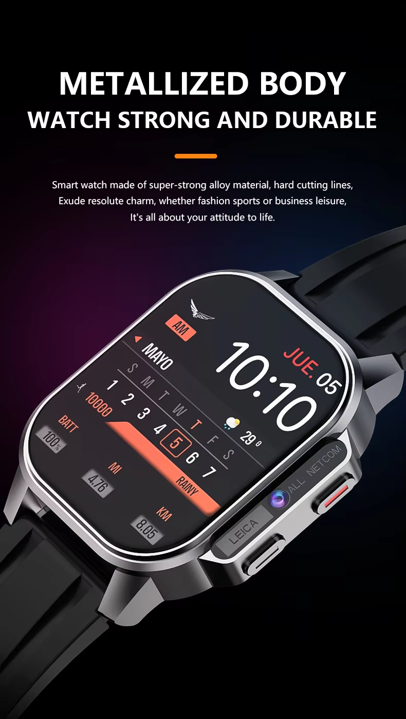Eraysun Hot Full Netcom 4G Smartwatch 2.13 Inch AMOLED Camera WIFI GPS APP Market Sport Phone IP67 B22 With Sim Card Smart Watch