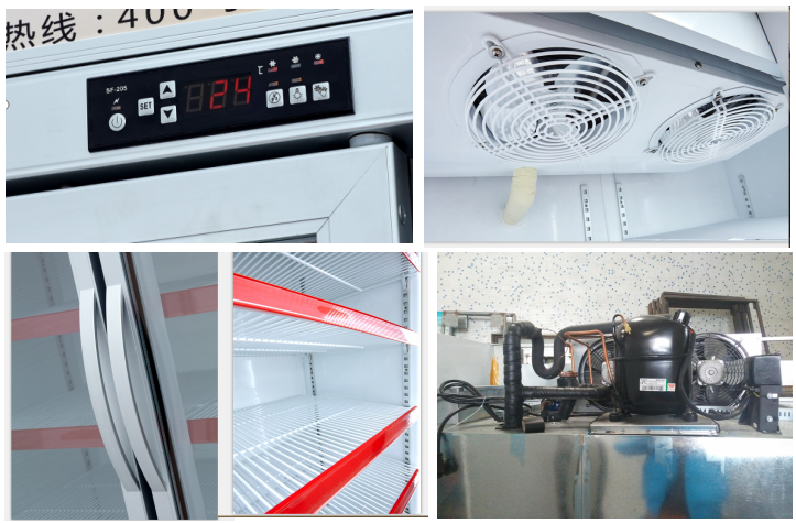 Охладитель дисплея напитка энергии Темп 0~10℃ 5 слоев хладоагента Р134а