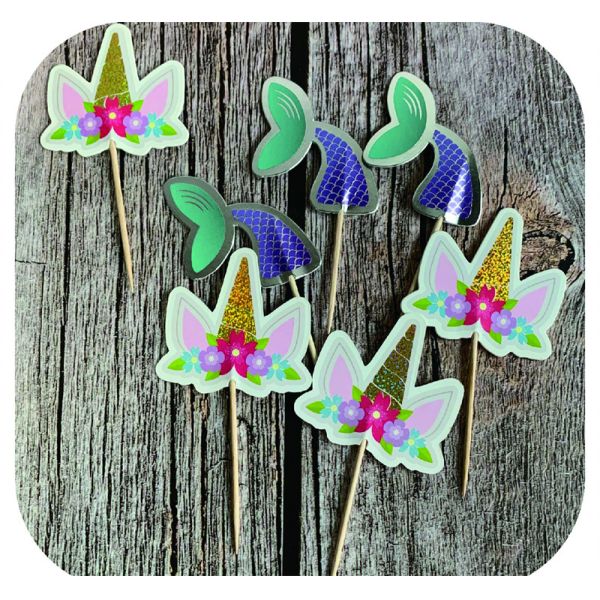 Cake Insert Decoration Paper Cupcake Topper For Wedding Happy Birthday