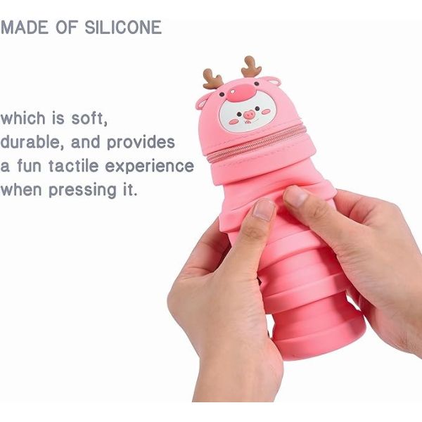 Свертываемый силиконовый карандаш, легко очищаемый, водонепроницаемый