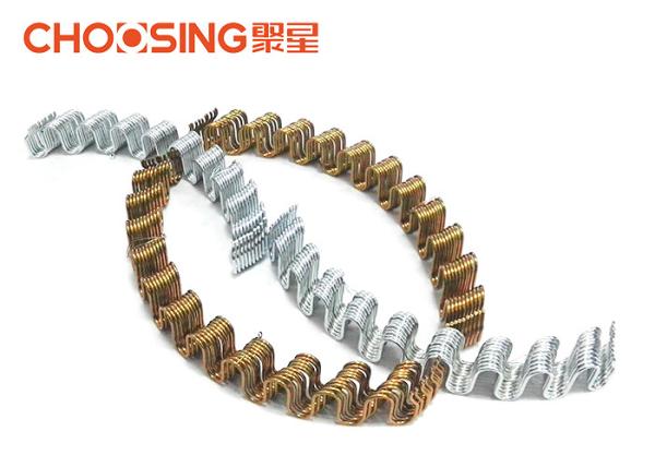 Black Curved Shape Upholstery Seat Springs 300℃ Heat Treatment For Sofa And Chairs