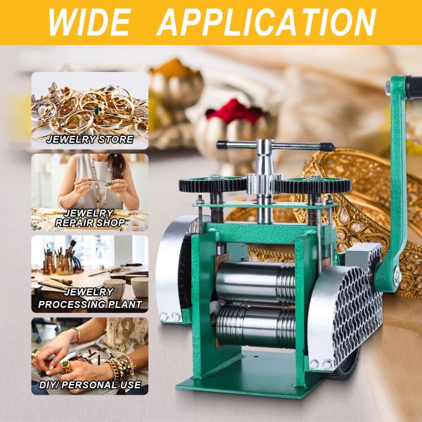 Tooltos Ручной планшетный пресс ювелирные изделия Rolling Mill Machine 3 Ролик изгибающая машина