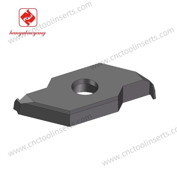 Plaquette de rainurage CNC, CTPAIR-050-150-500-R005, insert pour machine-outil, en carbure cémenté, vente directe d'usine